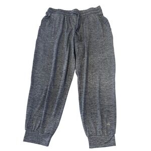 Zuda Z-Move Space Dye Joggers Blue Heathered Cropped Pants womens's Medium